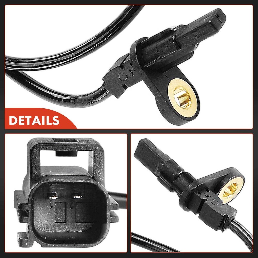 New 2Pcs ABS Wheel Speed Sensor for Jaguar F-Pace 2017 Front Left & Right Side