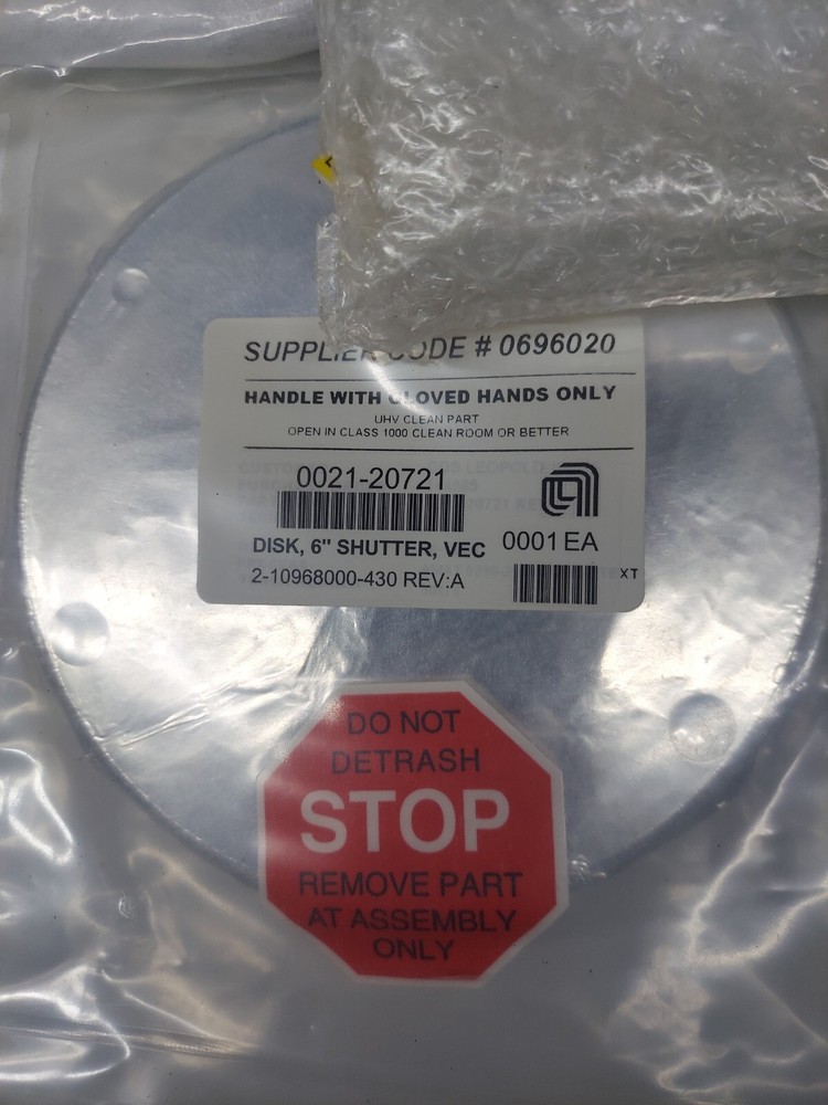 AMAT Applied Materials 0021-20721 Disk 6in B101 Shutter TI 8pc Available