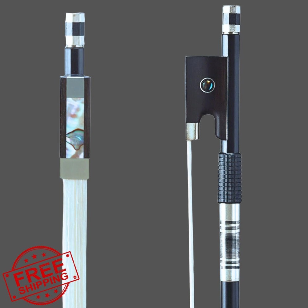 AMZZ Carbon Fiber Violin Bow 4/4 Full Size Intermediate Advanced Quick Response
