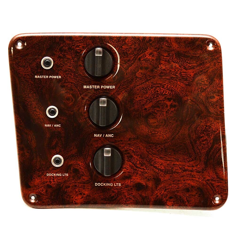 Pontoon Boat Console Breaker Panel | Woodgrain