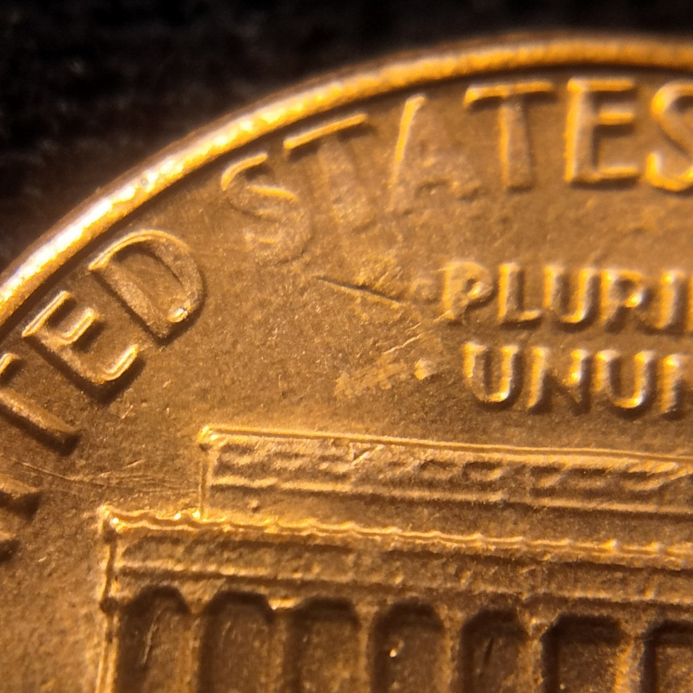 1982 p lincoln memorial cent Struck Thru Grease Errors