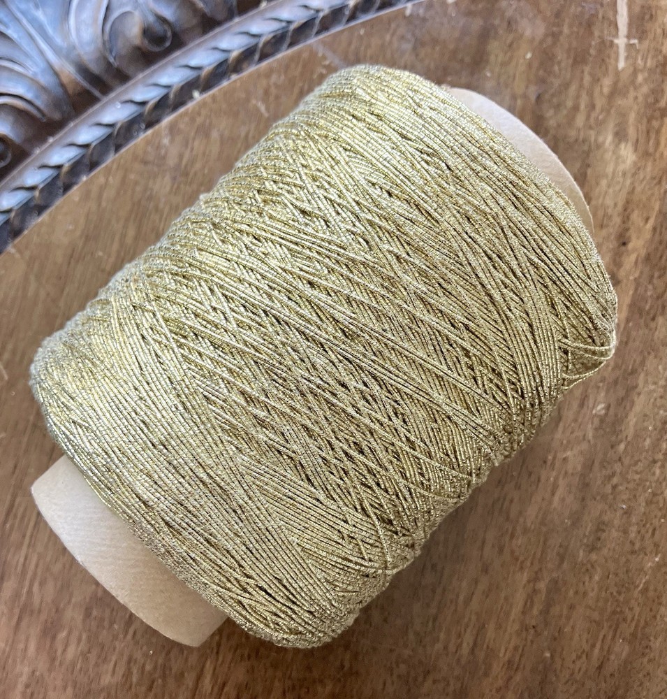 Elastic Packaging String GOLD METALLIC - 140 Norbut Mfg. 650 Yards.