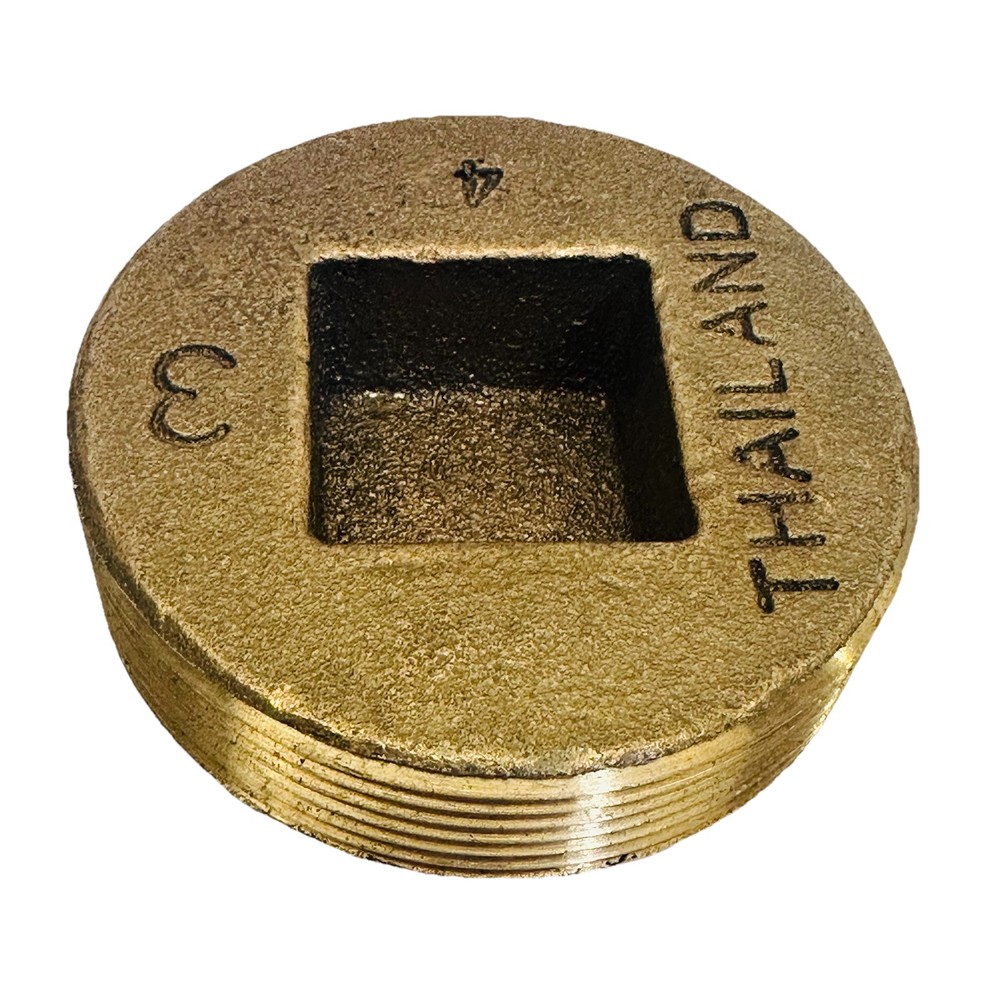 3" BRASS PIPE COUNTER SUNK PLUG