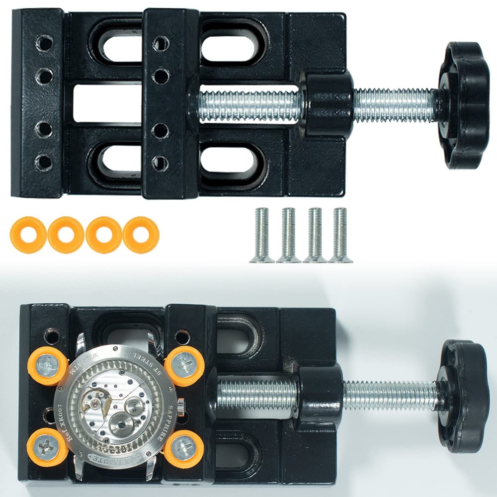 Adjustable Opener Back Watch Case Holder Tool & Watchmaker Tool,Metal & Plastic
