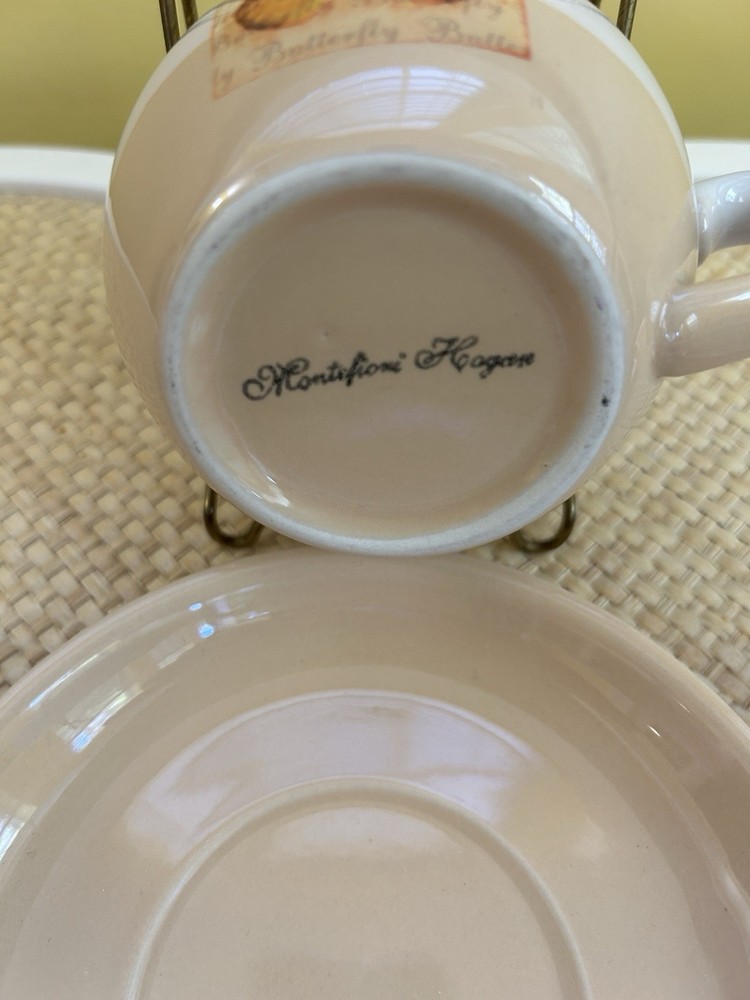 Montefiori Hogar "Butterfly" Cup & Saucer Set(6)
