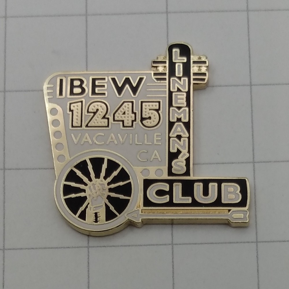 IBEW Lapel Pin Local 1245 Vacaville, CA.