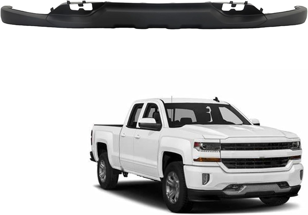 Black Plastic Front Bumper Valance for Silverado 1500 2016-2018