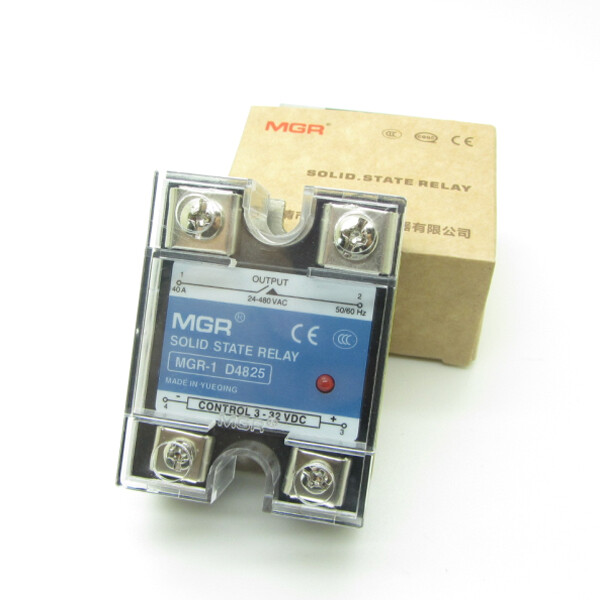10PCS 25A SSR Solid State Relay DC Control AC DC3-32V Control AC24-480V D4825