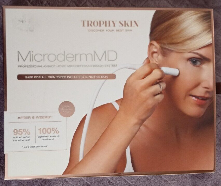 Trophy Skin Microderm MD TSMDD02 Microdermabrasion System White New Sealed