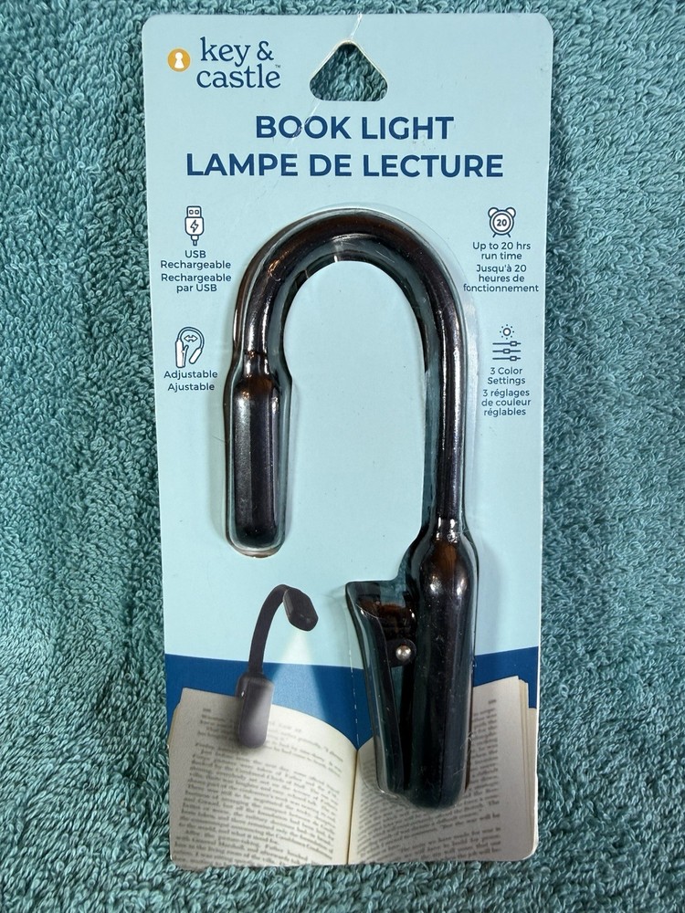 Key&castle clip-on book reading light