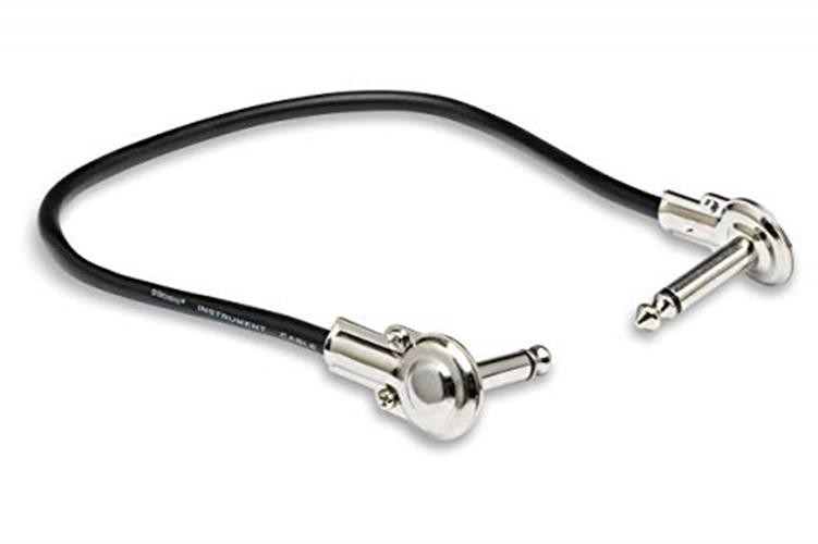 Hosa IRG-103 Guitar Patch Cable, Low-profile Right-angle to  Assorted Sizes