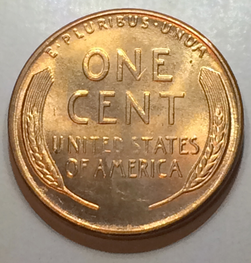 1955 Lincoln Cent BU Red- Spike Head