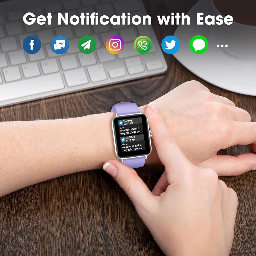 Reloj Inteligente Smart Watch Bluetooth De Mujer for iPhone iOS y Android