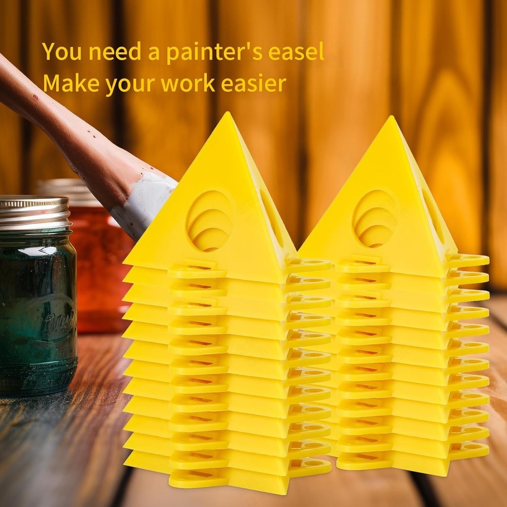 Triangular Paint Stands: 36 Mini Cone Supports for Effortless Painting Projects