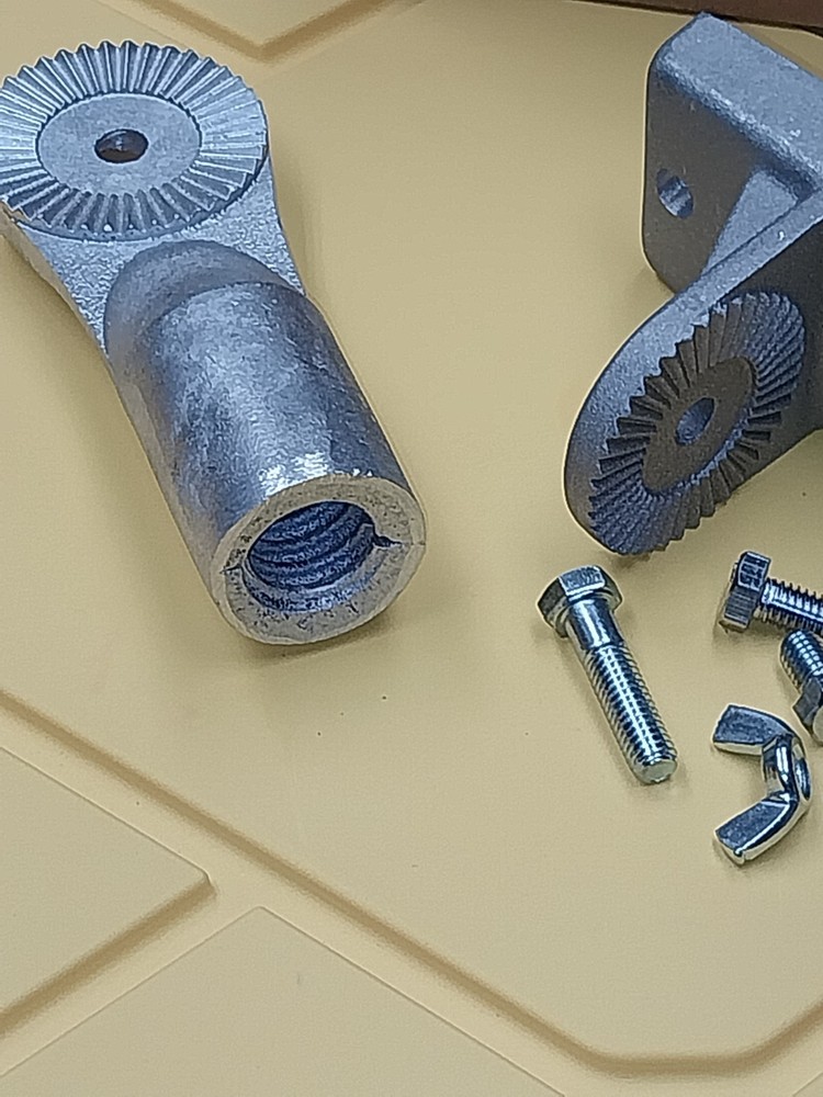 Kraft Tool Concrete Bull Float Bracket 2-Bolt Accepts Threaded Handles