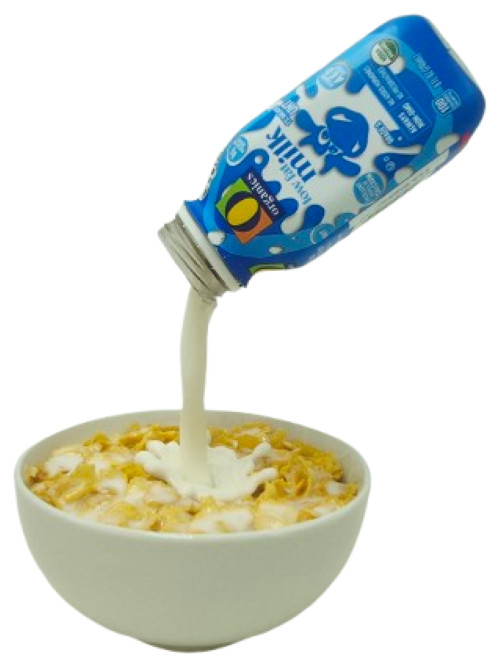 Display Fake Food Prop Cornflakes Cereal With Pouring Milk & Splash