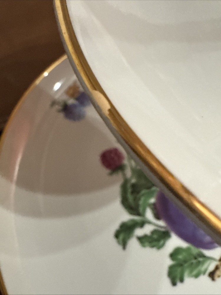 Vintage Snack Tray Two-Tier With Handle, Fruit Motif Great Spring Table Setting