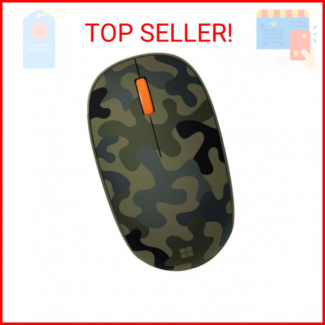 Microsoft Bluetooth Mouse - Forest Camo. Compact, Comfortable Design, Right/Left