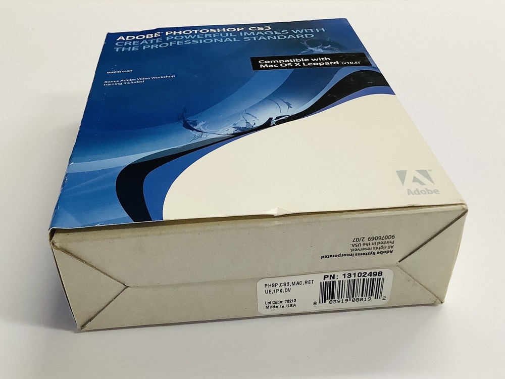 Adobe Photoshop CS3 (MAC) With Serial Number, Getting Started Guide (G)