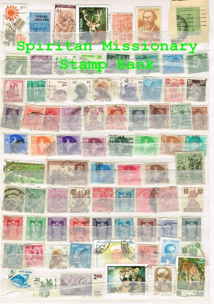 India Stamps: 80 Assorted Cancelled Postage  (11-168)