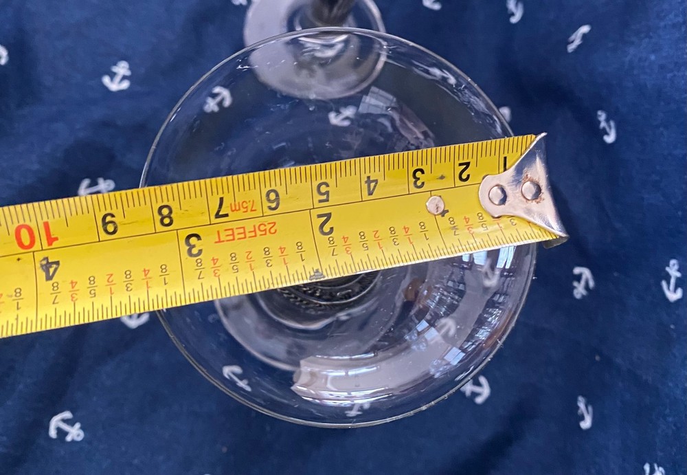Thomas Colonna Crystal Black Lines Candlestick