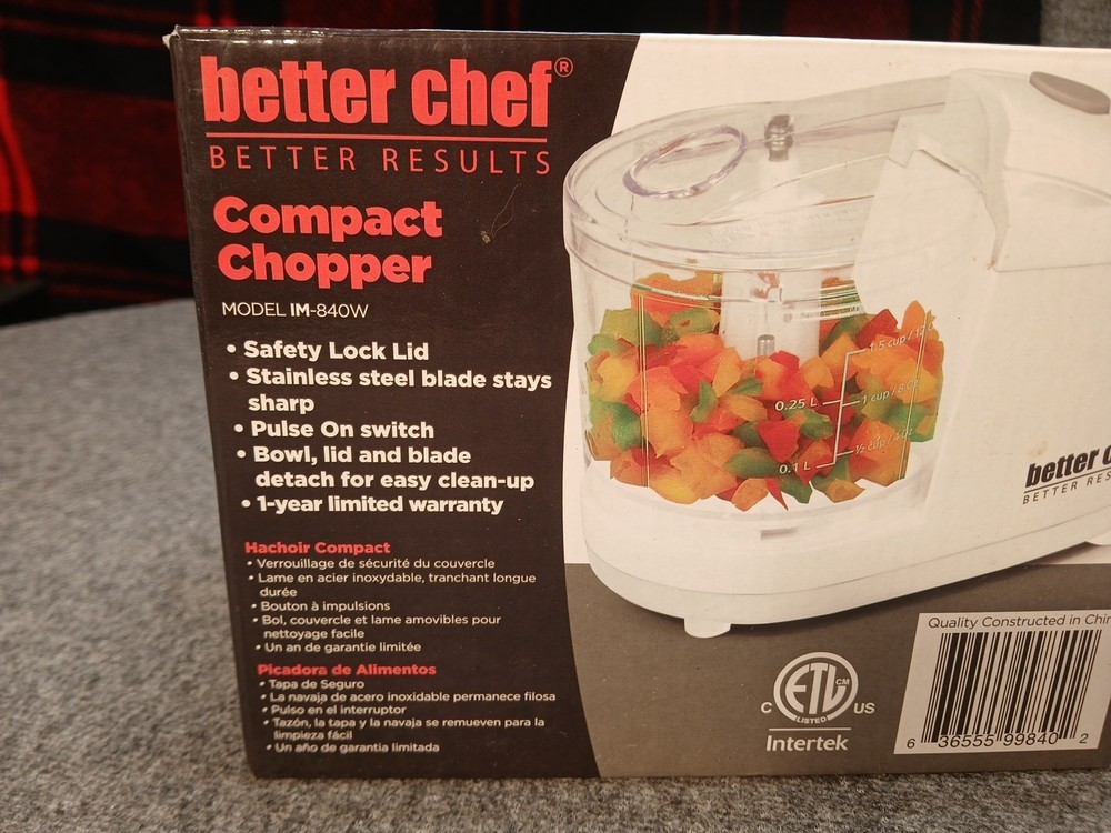 Better Chef Compact Chopper Model IM 841B. New