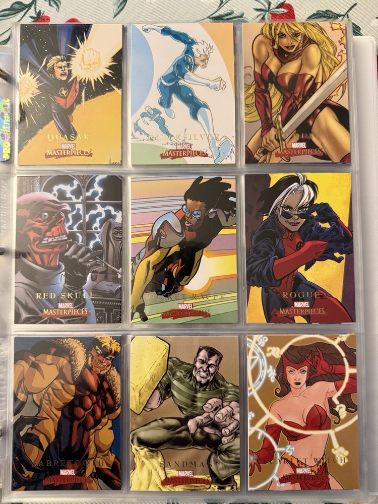 2008 MARVEL MASTERPIECES series 2 Complete Base Set 1-90 Skybox.