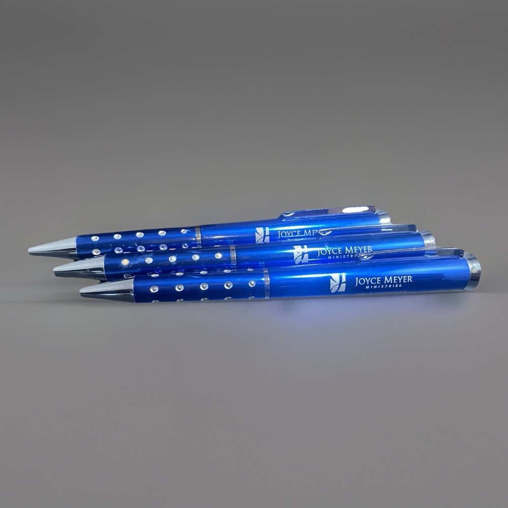 3 Pens From Joyce Meyer Ministries Blue