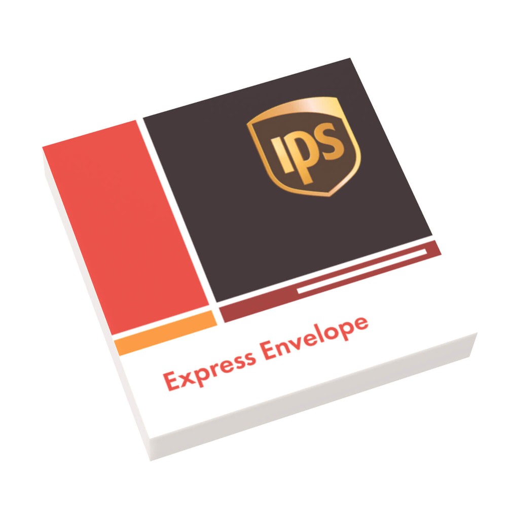 NEW - IPS Mail Envelope Pak - Custom Printed 2x2 Tile - Brick Office Accessory