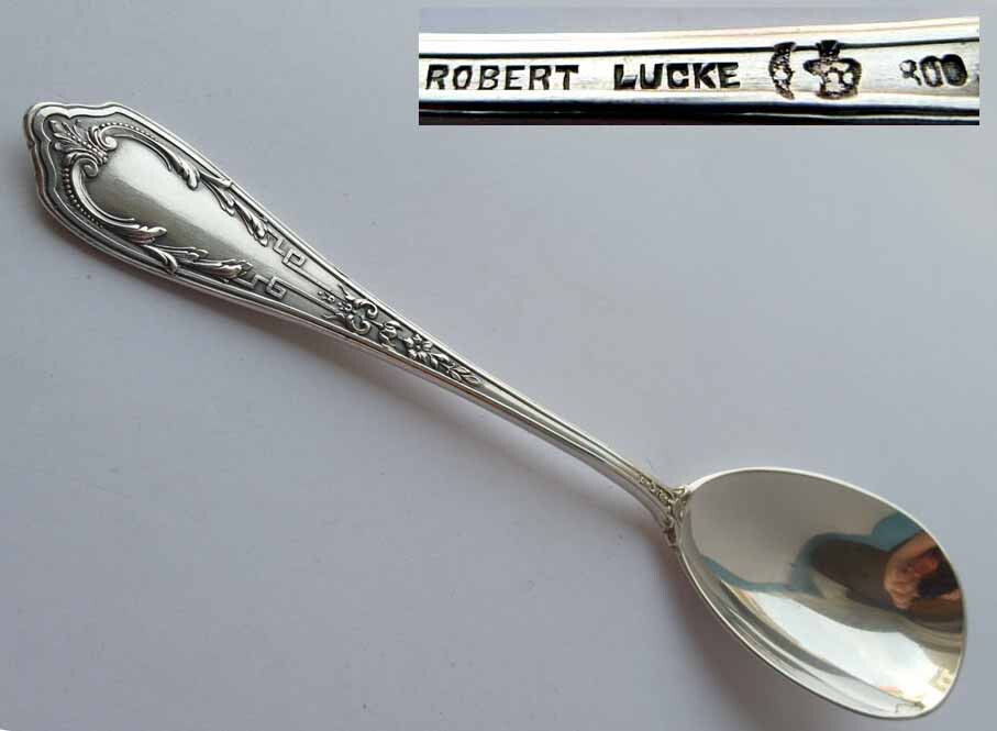 Serving Spoon/Serving Spoon / Cream Spoon Empire Robert Hatch 800er Silver G516