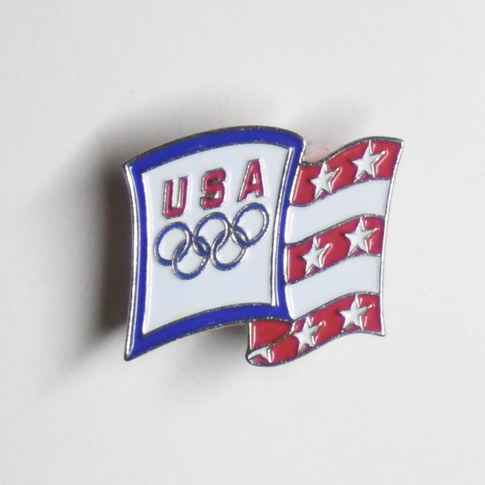 USA Flag Olympics Lapel Pin