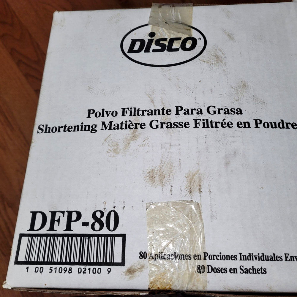 Disco Shortening Filter Powder DFP-80, 80 Portion Packed Application