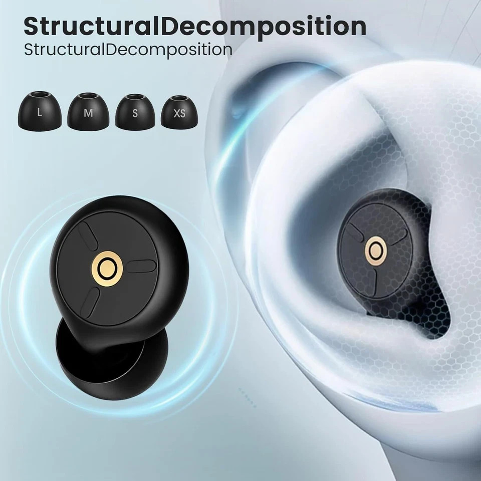 Noise Cancelling Ear Plugs for Sleeping, Travel & Work - 50Db Reusable Silicone
