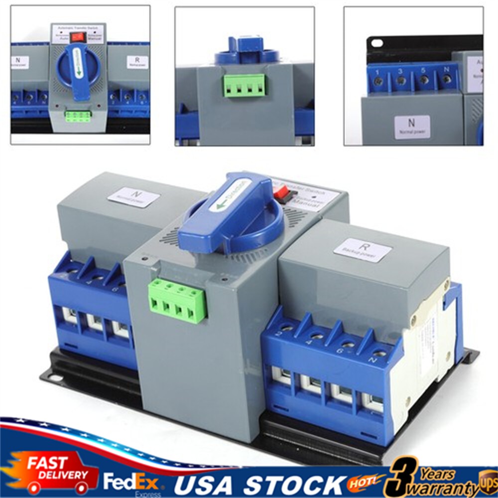 Dual Power Automatic Transfer Switch ATS CB level M6 Mini Change-over Switch