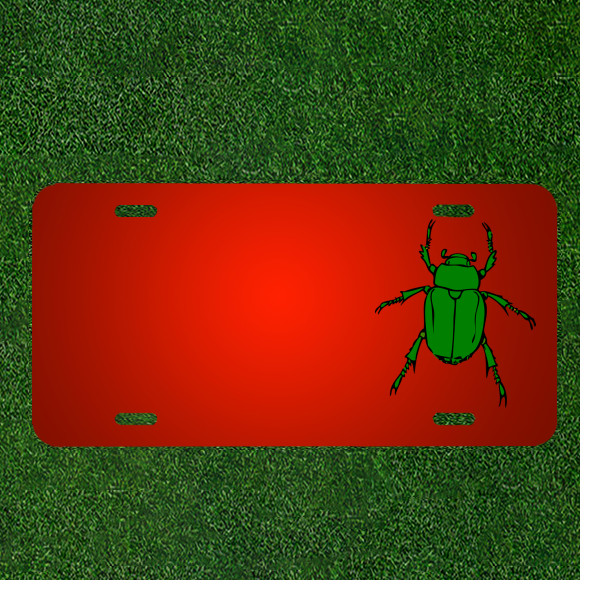 Custom Personalized License Plate With Add Names To Beetle Bug Insect