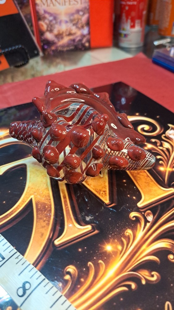 Conch Shell Art Hand Blown Glass Pipe