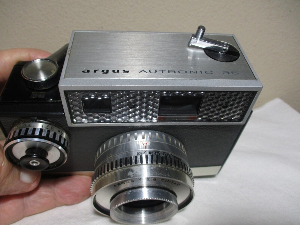 ARGUS AUTRONIC 35 MM CAMERA OWNERS MANUAL ORIGINAL LEATHER CASE