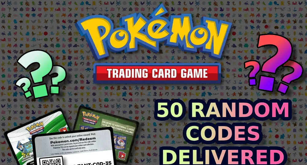 Pokemon - 50 Random Codes TCG Code Cards - FAST DELIVERY