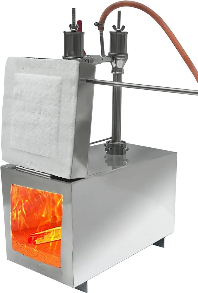 Blacksmithing Forge Double Burner With One Side Door - 2600F - Propane Gas Forge