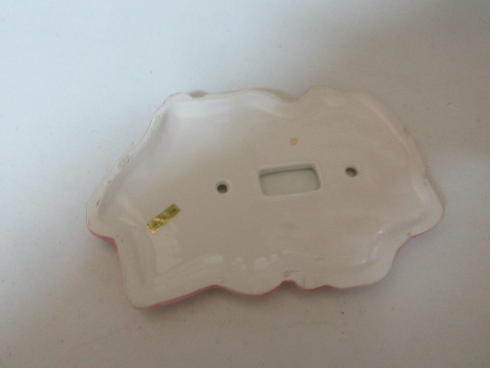 Ballet Slippers , Ceramic Toggle Switch Plate , Vintage , New