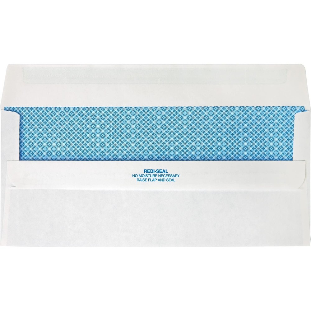 Quality Park #10 Left Window Security Tinted Envelopes 500 per Box, White