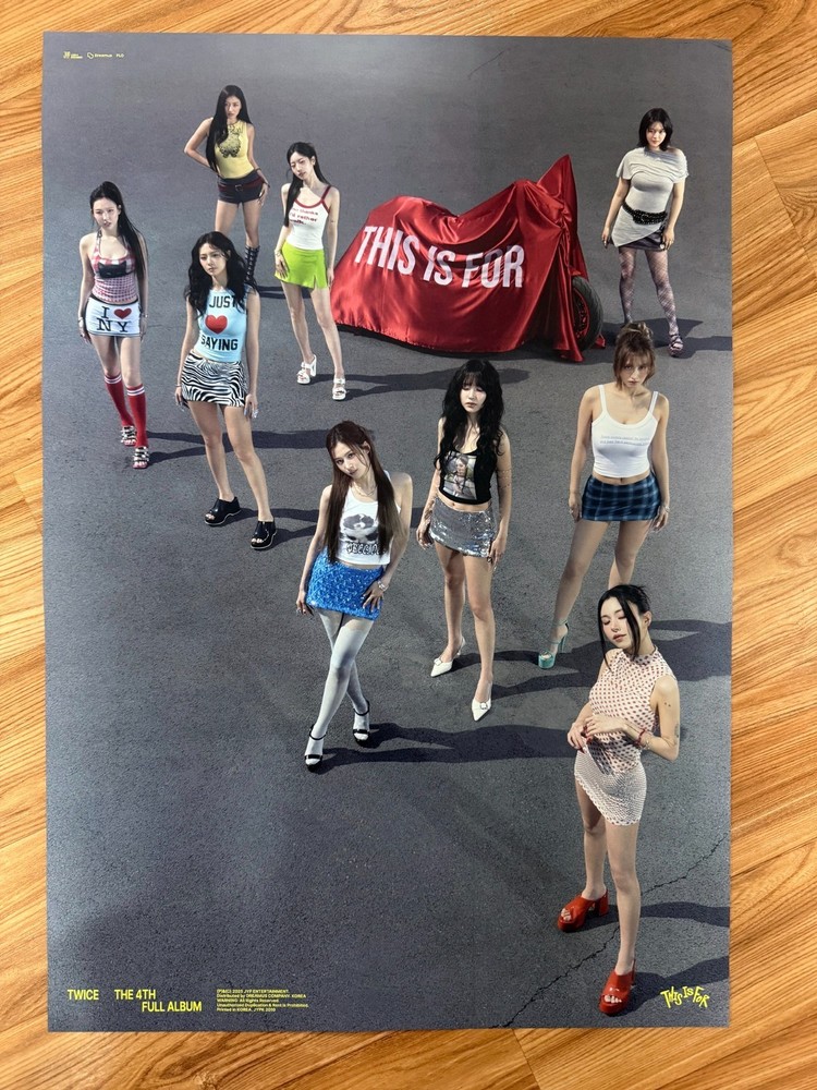 TWICE - THIS IS FOR (TYPE B) [ORIGINAL POSTER] *NEW* K-POP