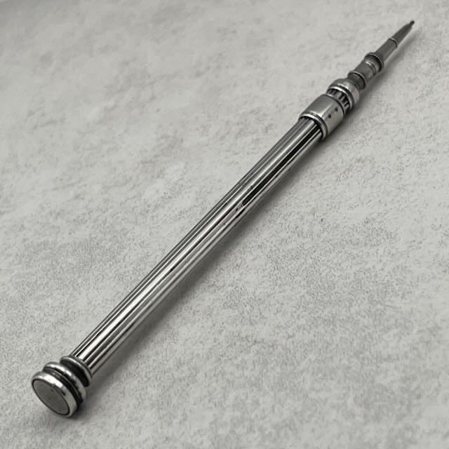 Antique solid sterling silver mechanical extending pencil Sampson Mordan & Co