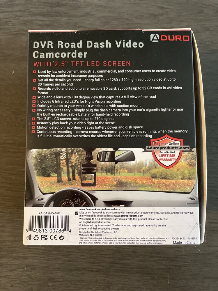 ADuro DVR Road Dash Video Camcorder