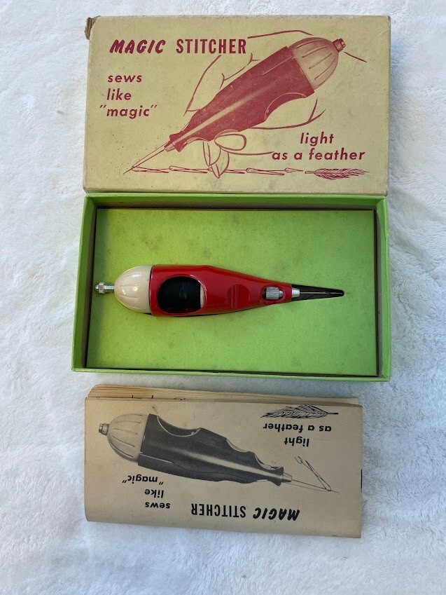 Vintage Magic Stitcher Sewing Tool Comes with Instruction Booklet