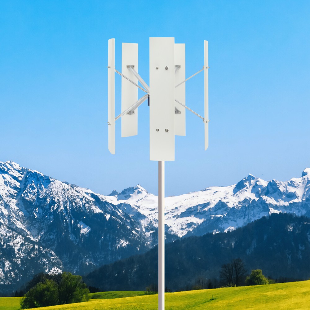 100W 12V Vertical Axis Wind Power Turbine Generator Windmill Kit with Controller
