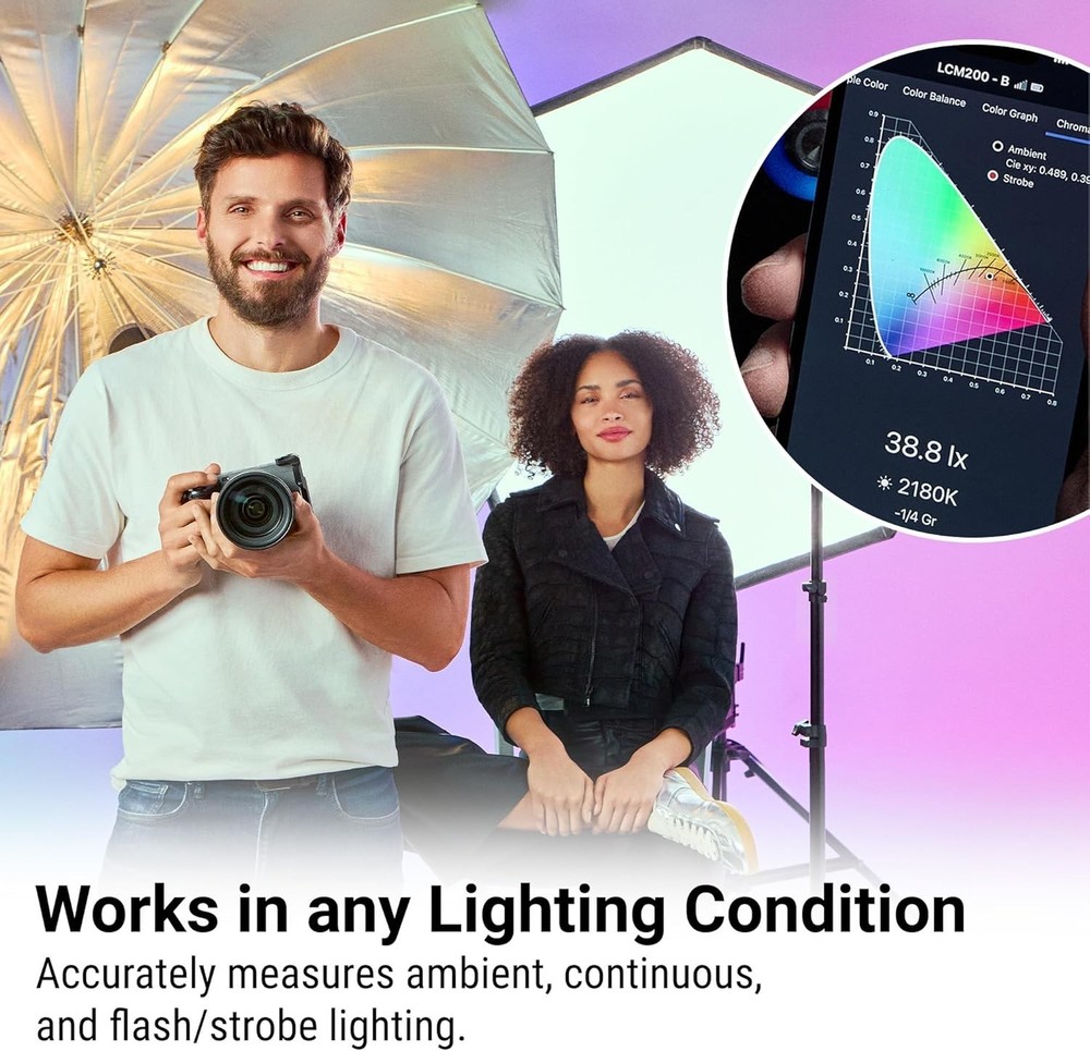 Multi-Functional LightColor Meter - Wireless App Integration for Filmmakers