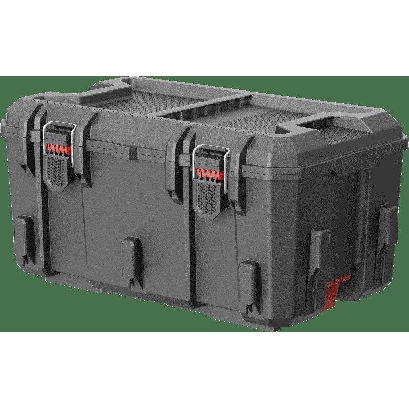 Heavy Duty Storage Organizer Box 3 Piece Modular Rolling Toolbox System Black US