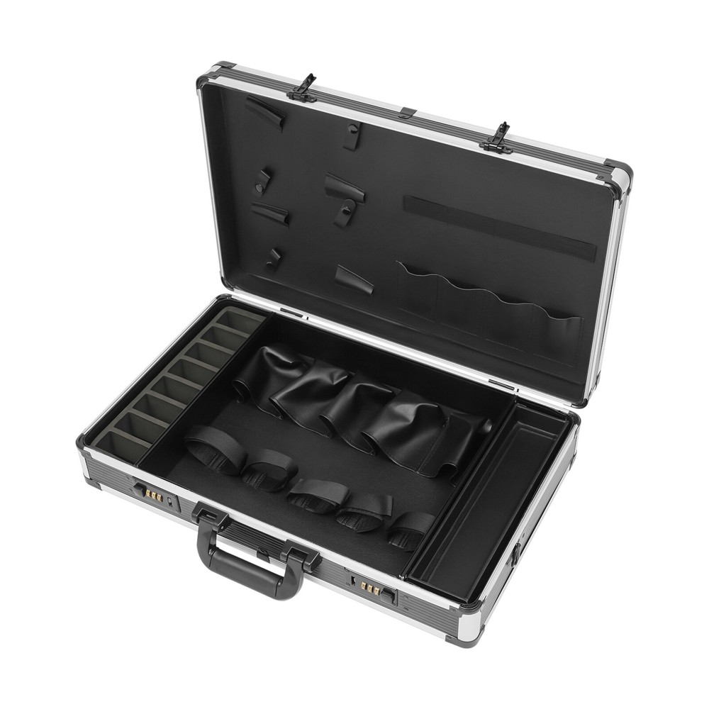 Professional Barber Carrying Case Organizer Clipper Box Travel Carry Case + Code