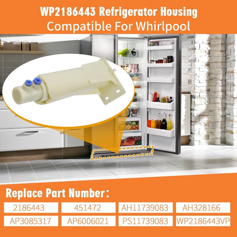 WP2186443 Refrigerator Water Filter Housing For Kenmore 100% New Replacement